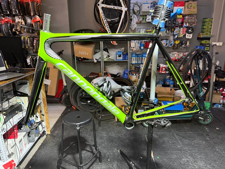 Used Cannondale Cuadro Supersix HiMod 2019 Road & Gravel, Green — image 2 of 6