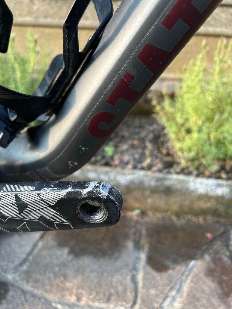 Used Specialized Status 160 2021 2021 Mountainbike, Light Gray, 29, 27.5 — image 8 of 16