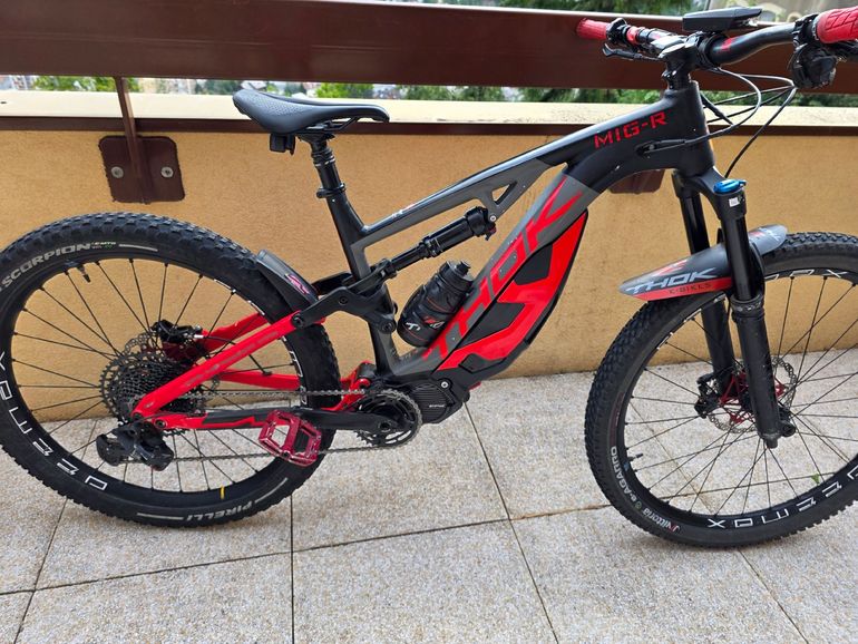 Thok Tk01 R Bike Thok THOK TK01 Mod D MTB Complete Ebike Grey Red