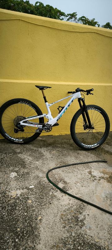 Used Scott Spark SRAM GX Eagle AXS (T-Type) 2024 Mountainbike, White — image 1 of 10