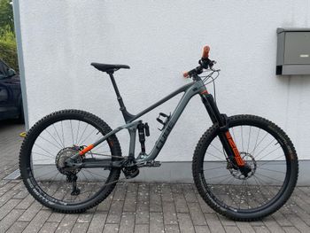 Used CUBE STEREO 170 TM 29 2021 2021 Mountainbike, Light Gray, 29 — image 1 of 12