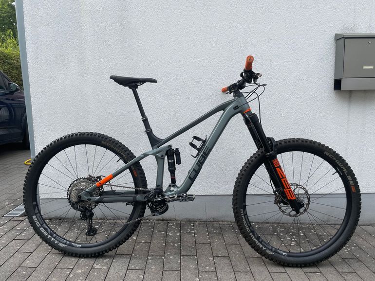 Used CUBE STEREO 170 TM 29 2021 2021 Mountainbike, Light Gray, 29 — image 1 of 12