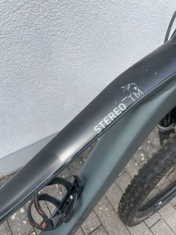 Used CUBE STEREO 170 TM 29 2021 2021 Mountainbike, Light Gray, 29 — image 9 of 12