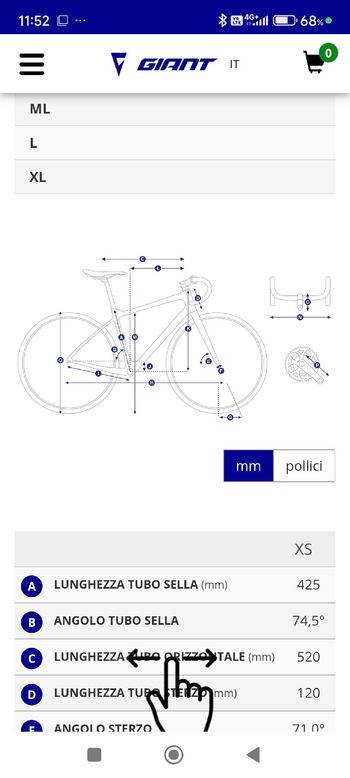 Geometry Giant Tcr Advanced Pro Size Guide Giant TCR Advanced Disc