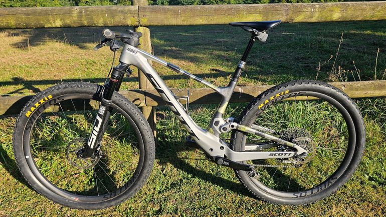 Used Scott Spark SRAM X0 Eagle AXS (T-Type) 2025 Mountainbike, Light Gray — image 2 of 5