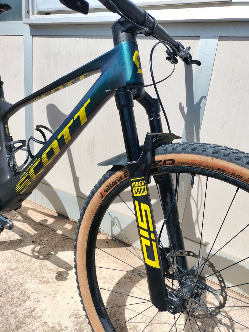 Used Scott Spark RC Team Issue AXS 2022 2022 Mountainbike, Green, 29 — image 2 of 6