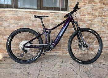 Merida Eone-sixty Shimano 600 2020 Mountainbike usato, Viola — immagine 5 di 8