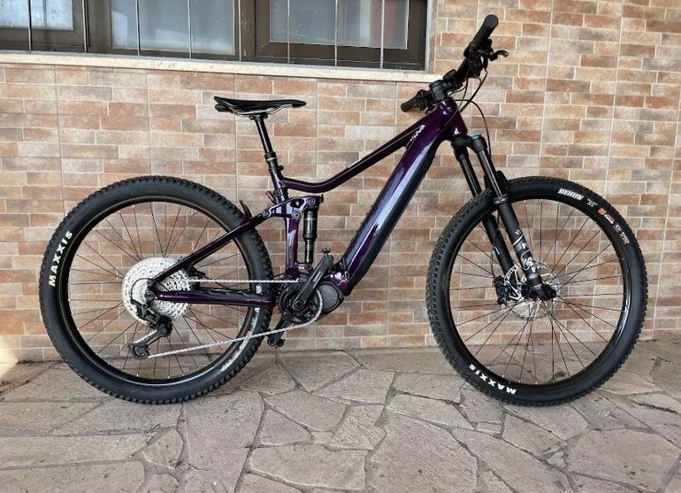 Merida Eone-sixty Shimano 600 2020 Mountainbike usato, Viola — immagine 5 di 8