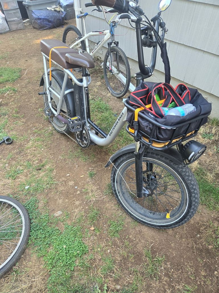 Rad Power Bike With Big Basket In Front Rad Power Bikes Rad Runner