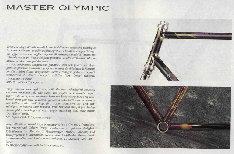 Brugt Colnago Master Olympic Art Decor Competition 1995 Road & Gravel — billede 32 af 32