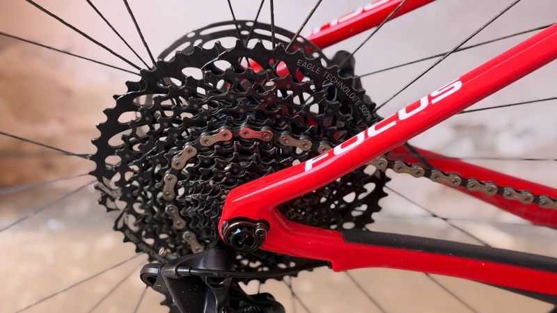 Focus Raven Sram Eagle Transmission GX 2022 Mountainbike de segunda mano, Rojo — imagen 7 de 12