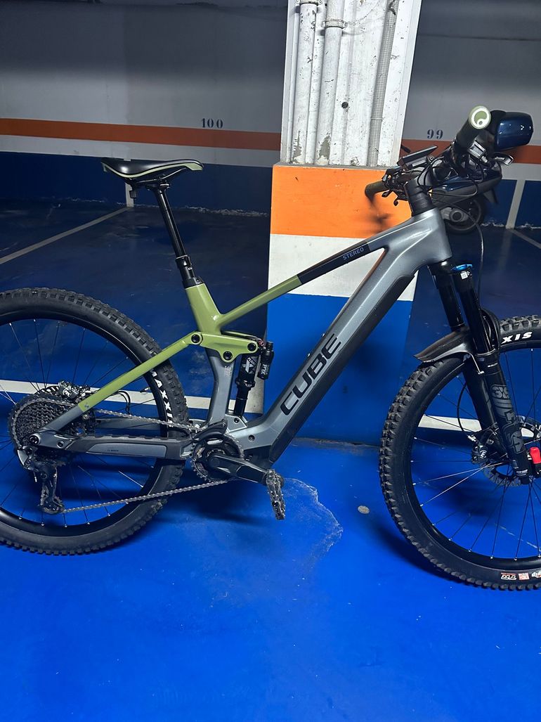 Used CUBE Stereo hybrid Sram Eagle Transmission GX 2024 Mountainbike, Green, 29 — image 1 of 6