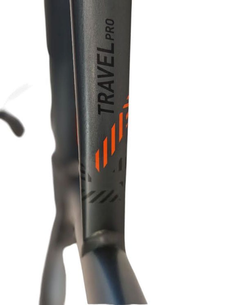 Used Lightweight TRAVEL Pro Frameset 2017 Mountainbike, Light Gray — image 4 of 9