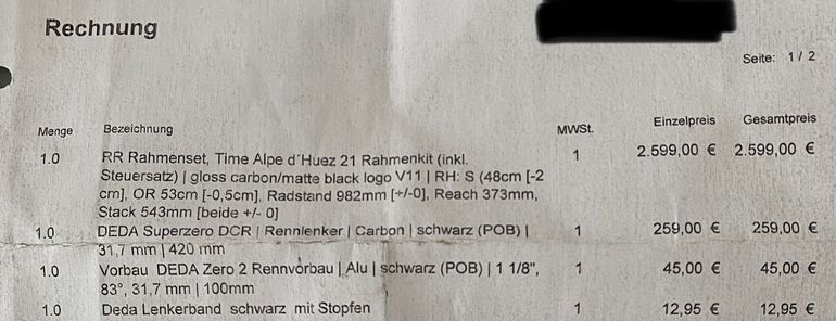 Used Time Alpe D'huez 21 2023 Road & Gravel, Black — image 23 of 23