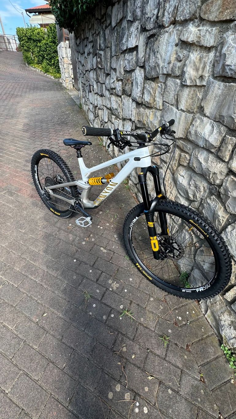 Canyon Torque CF CLLCTV FW 2024 2024 Mountainbike usato, Bianco — immagine 2 di 6