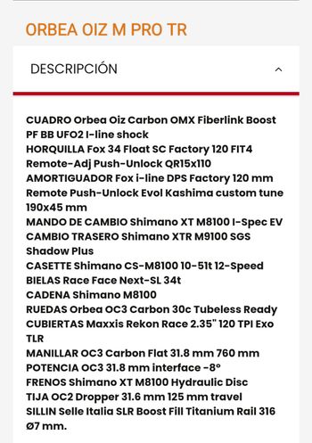 Used Orbea OIZ M PRO TR 2022 2022 Mountainbike, Orange, 29 — image 9 of 9
