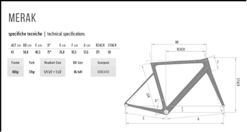 Used De Rosa Merak 51 Frameset 2024 Road & Gravel, Black — image 5 of 6