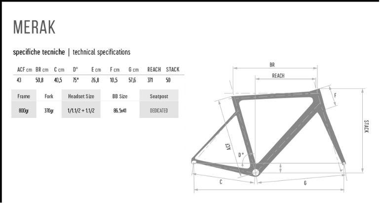 Used De Rosa Merak 51 Frameset 2024 Road & Gravel, Negro — image 5 of 6