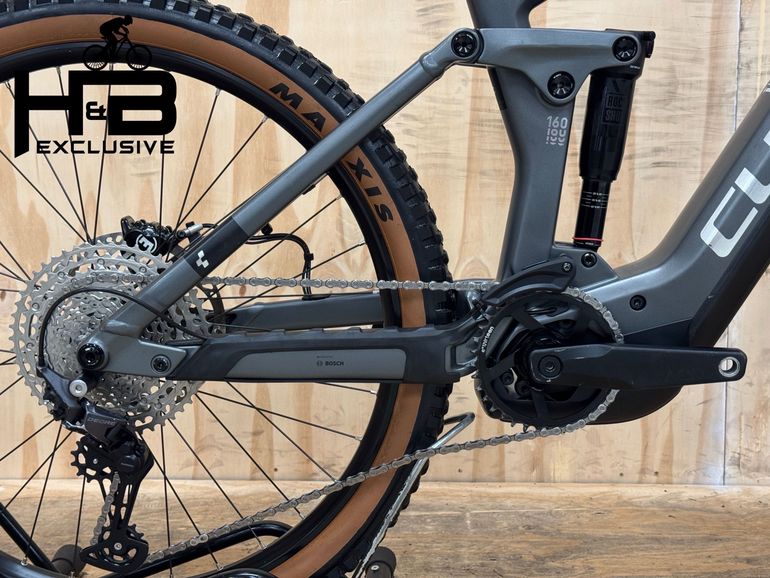 Used CUBE Stereo Hybrid 160 HPC Race 750 Carbon Shimano Deore 2024 Mountainbike, Light Gray — image 3 of 12