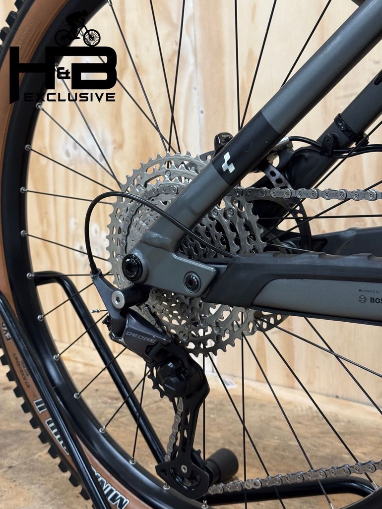 Used CUBE Stereo Hybrid 160 HPC Race 750 Carbon Shimano Deore 2024 Mountainbike, Light Gray — image 11 of 12