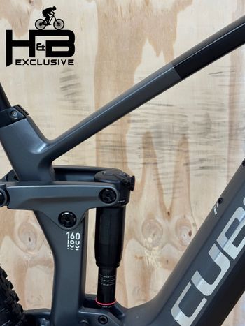 Used CUBE Stereo Hybrid 160 HPC Race 750 Carbon Shimano Deore 2024 Mountainbike, Light Gray — image 9 of 12