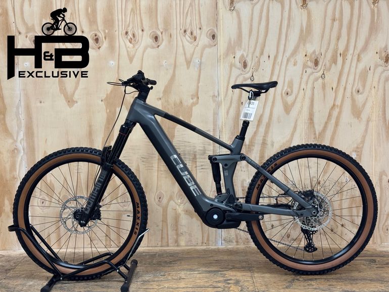 Used CUBE Stereo Hybrid 160 HPC Race 750 Carbon Shimano Deore 2024 Mountainbike, Light Gray — image 2 of 12