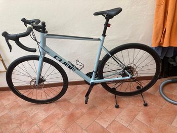 [中古]CUBE-ATTAIN RACE(2020):赤青:58サイズ Cube Attain Race Disc Road Bike 2020 Blue/Red