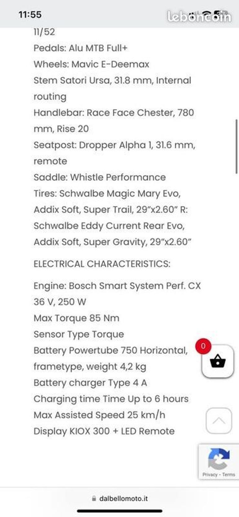 Used Whistle Whistle B-rush C10.2 SRAM GX 2023 Mountainbike — image 2 of 8