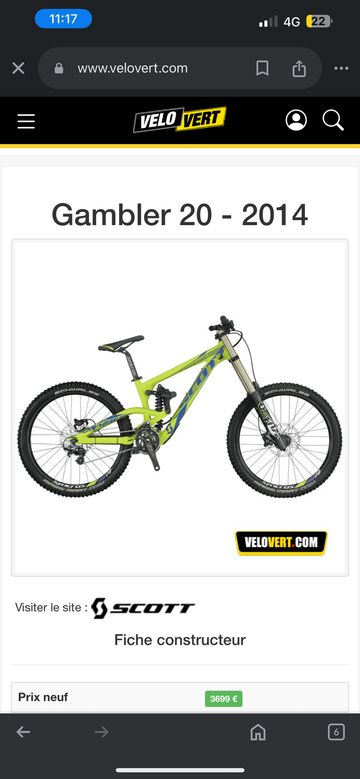 Brugt Scott Gambler 20 2014 2014 Mountainbike — billede 11 af 11