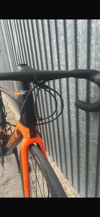 Used Giant Tcr Shimano Ultegra 2018 Road & Gravel, Orange — image 2 of 3