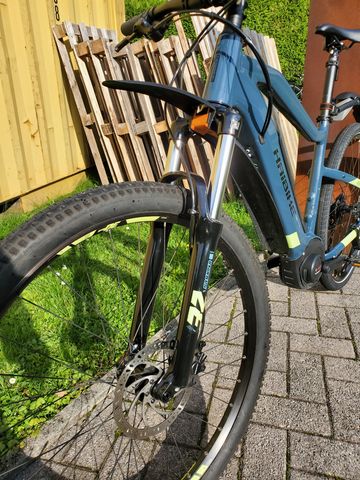 Tweedehands Haibike Hardnine 5 Blue/Canary 2022 Mountainbike — afbeelding 14 van 15