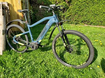 Tweedehands Haibike Hardnine 5 Blue/Canary 2022 Mountainbike — afbeelding 2 van 15