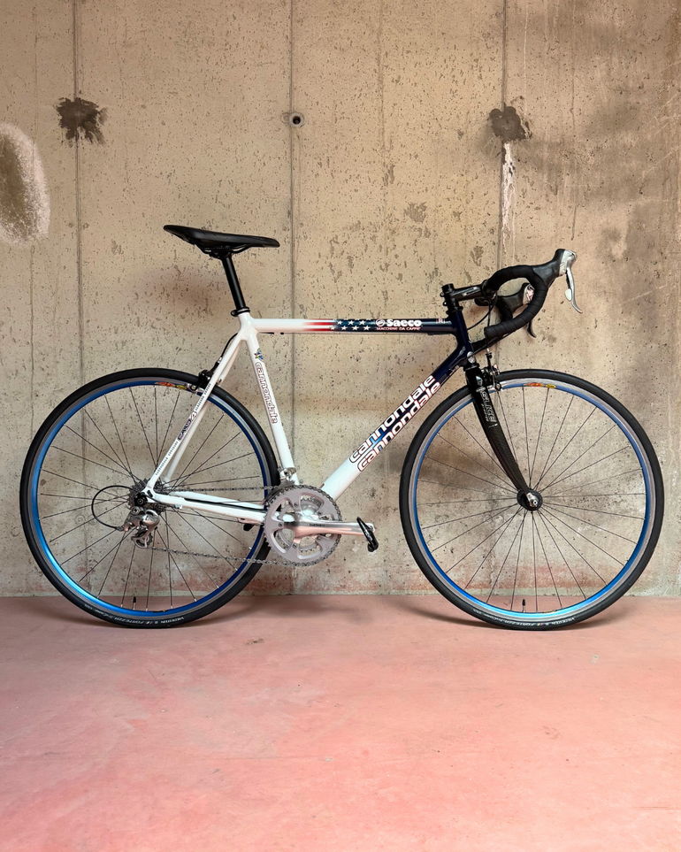 Used Cannondale CAAD 4 R1000 Saeco Team USA Stars And Stripes 2002 Road & Gravel, White — image 1 of 13