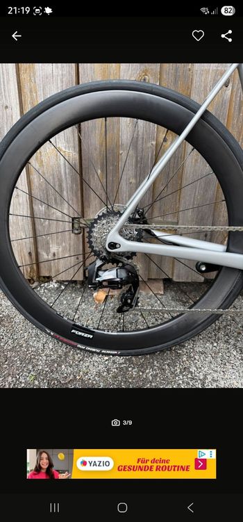 Used Ridley Ridley HELIUM SLX Disc Carbon Rennrad - Force Etap - Skiron CR38 - 2024 - D1174As II 2024 Road & Gravel, Blanco — image 4 of 7