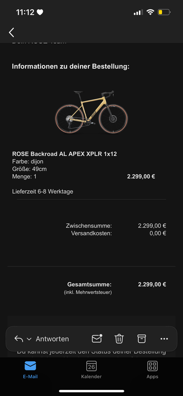 Gebrauchtes Rose Backroad SRAM Apex 2024 Road & Gravel, Orange — Bild 2 von 3