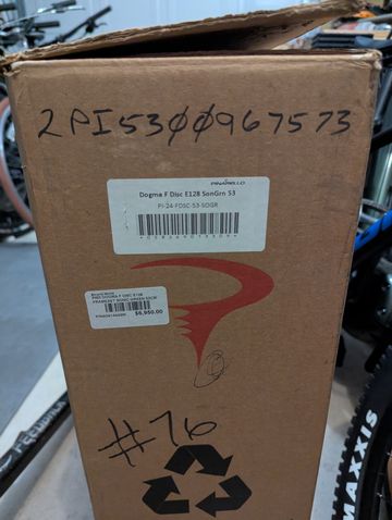 Used Pinarello Dogma F Disc E128 Frameset Frameset 2024 Road & Gravel, Green — image 4 of 5