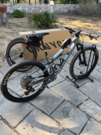 Canyon Lux Trail CF 9 2024 2024 Mountainbike usato, Grigio chiaro — immagine 1 di 15