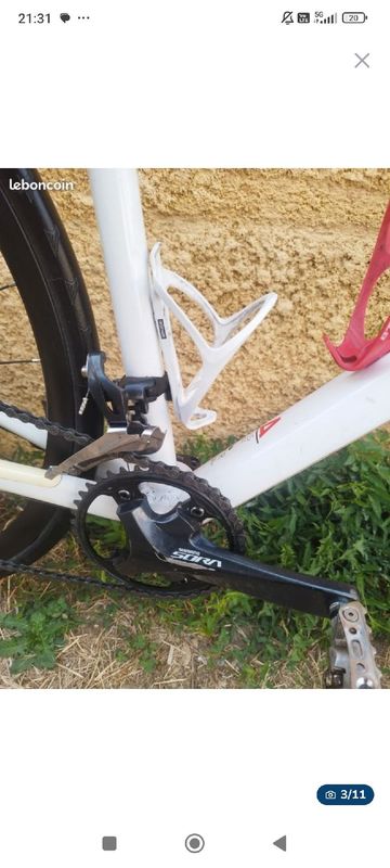 Used CUBE ATTAIN Pro Disc 2018 2018 Road & Gravel, White — image 3 of 11