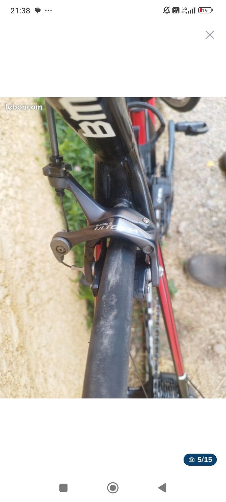 Used BMC Teammachine SLR01 THREE 2019 2019 Road & Gravel, Schwarz — image 5 of 15