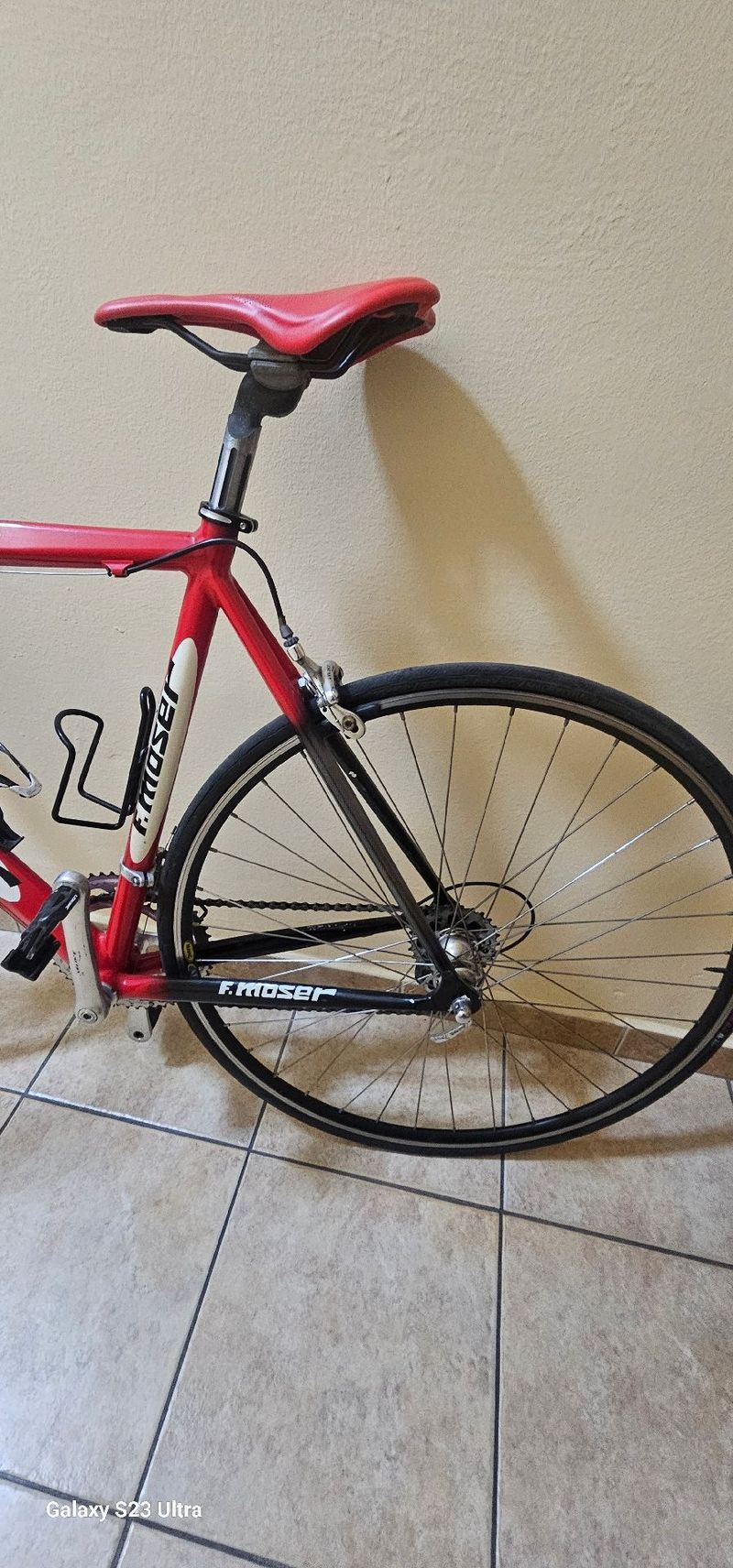 Used Francesco Moser F.moser Tk2 Alluninio 1992 Road & Gravel, Red — image 4 of 6