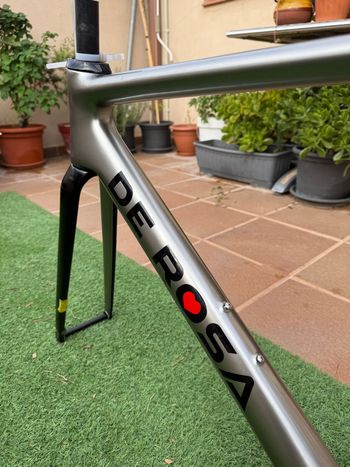Used De Rosa Merak Ultegra Di2 Carbon 2021 Frameset 2021 Road & Gravel, Light Gray — image 5 of 7
