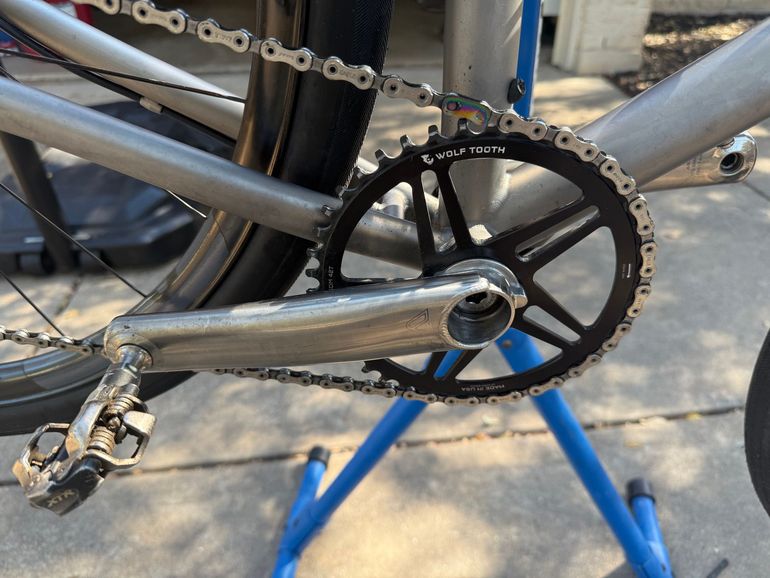 Used Moots Routt RSL SRAM FORCE XPLR AXS 1X WIDE 2022 2022 Road & Gravel, Light Gray — image 3 of 7