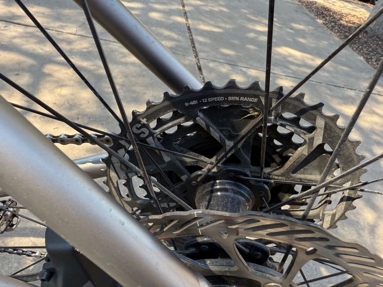 Used Moots Routt RSL SRAM FORCE XPLR AXS 1X WIDE 2022 2022 Road & Gravel, Light Gray — image 5 of 7