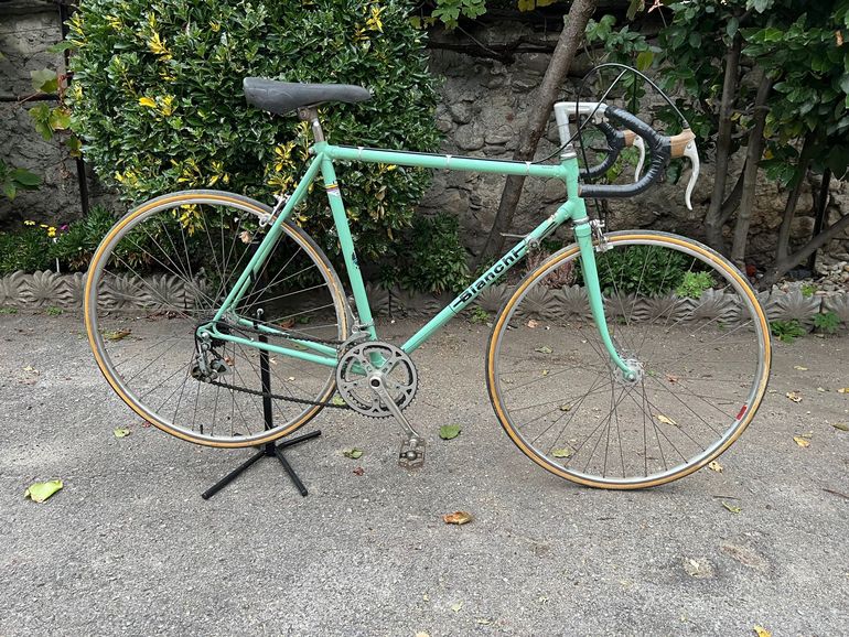 Kit Autocollants Vélo Vintage Bianchi Lusso – Noir Brillant – Neuf