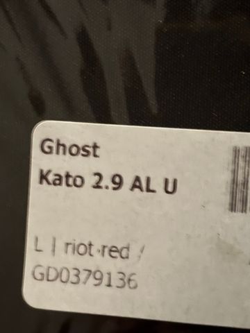 Used Ghost Kato 29 AL 2023 2023 Mountainbike, Red, 29 — image 2 of 13