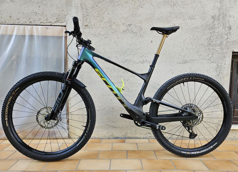 Used Scott Spark SRAM GX Eagle 2022 Mountainbike, Green — image 2 of 14