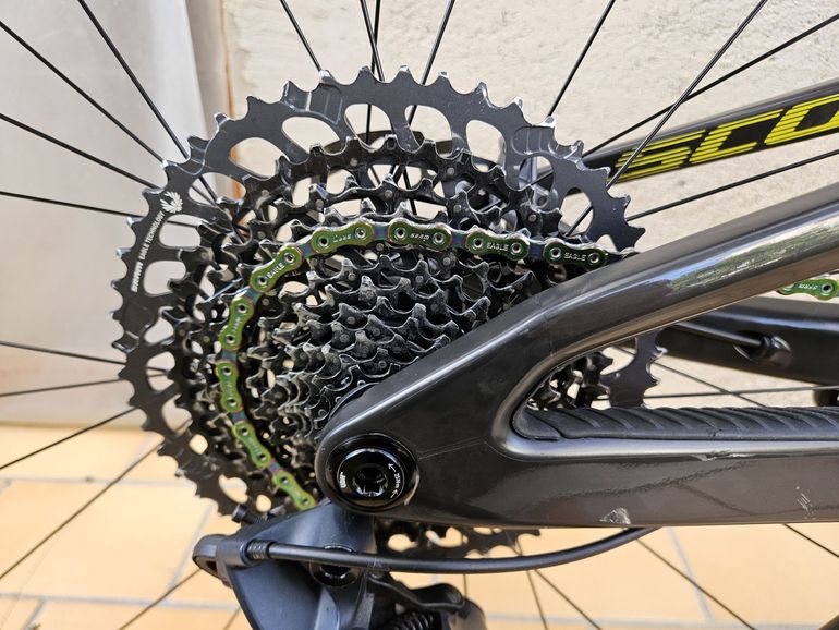 Used Scott Spark SRAM GX Eagle 2022 Mountainbike, Green — image 10 of 14