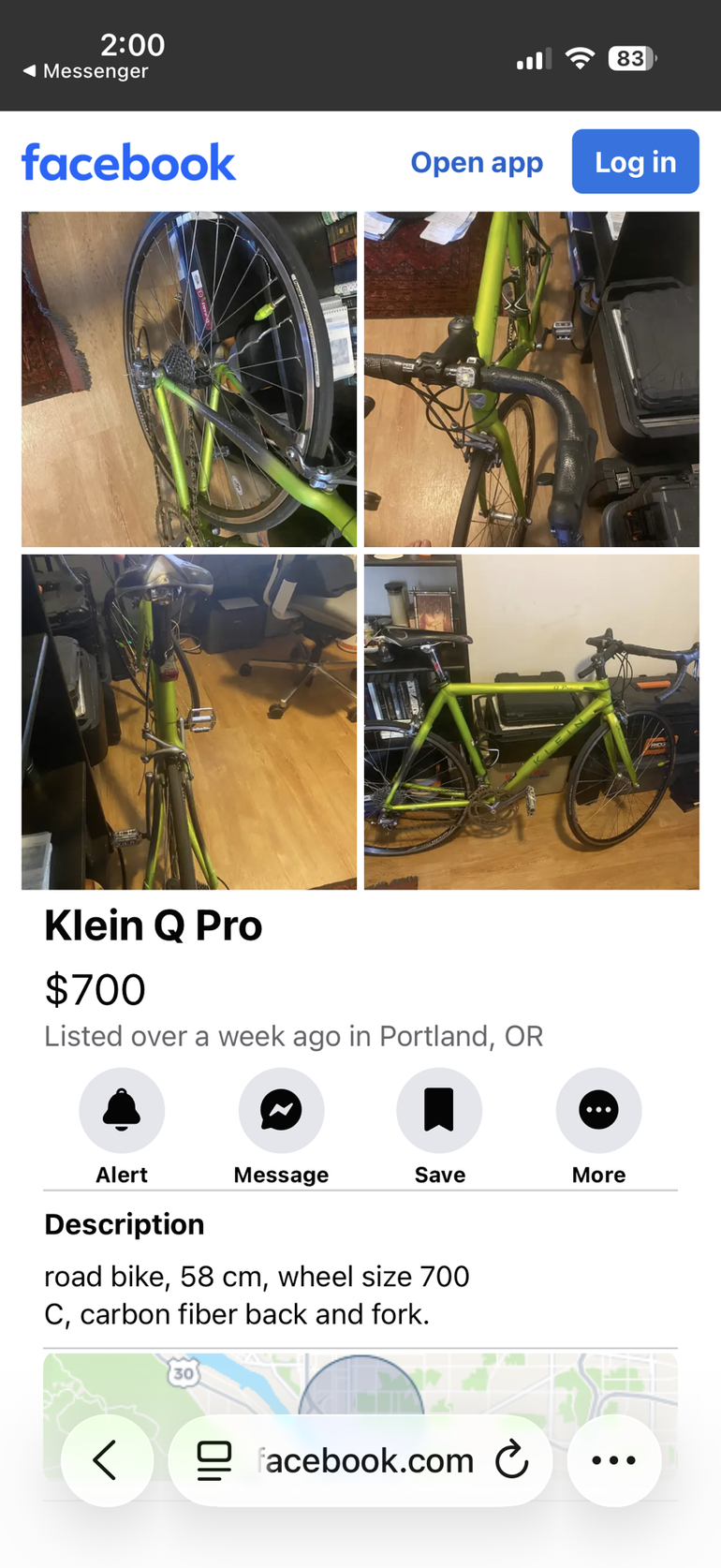 Used Klein Q Pro 2017 Road & Gravel, Green — image 1 of 4