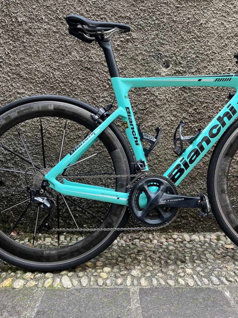 Used Bianchi Aria Ultegra 2018 2018 Road & Gravel, Blue — image 3 of 19