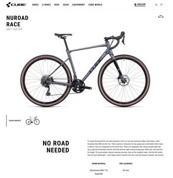 Gebrauchtes CUBE NUROAD RACE 2022 2022 Road & Gravel, Hellgrau — Bild 7 von 10